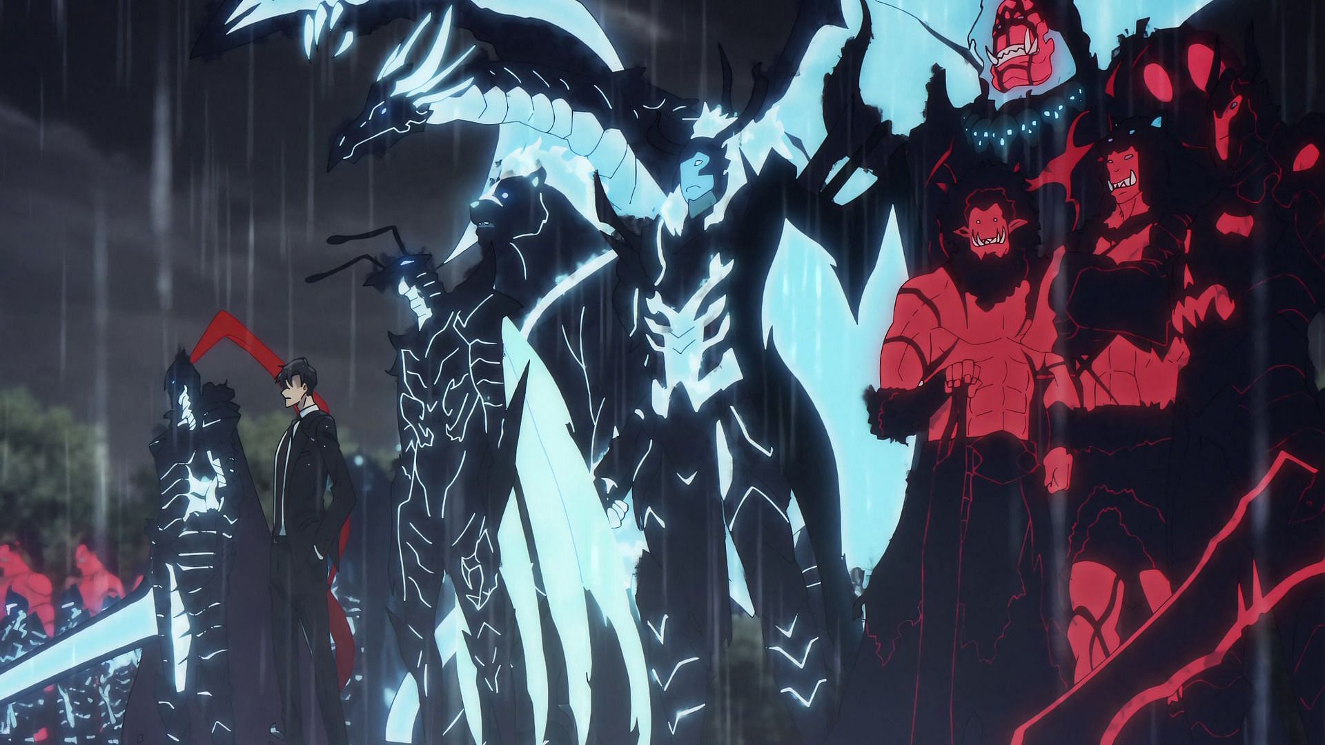 Jinwoo's Shadow Army (Image via A-1 Pictures)